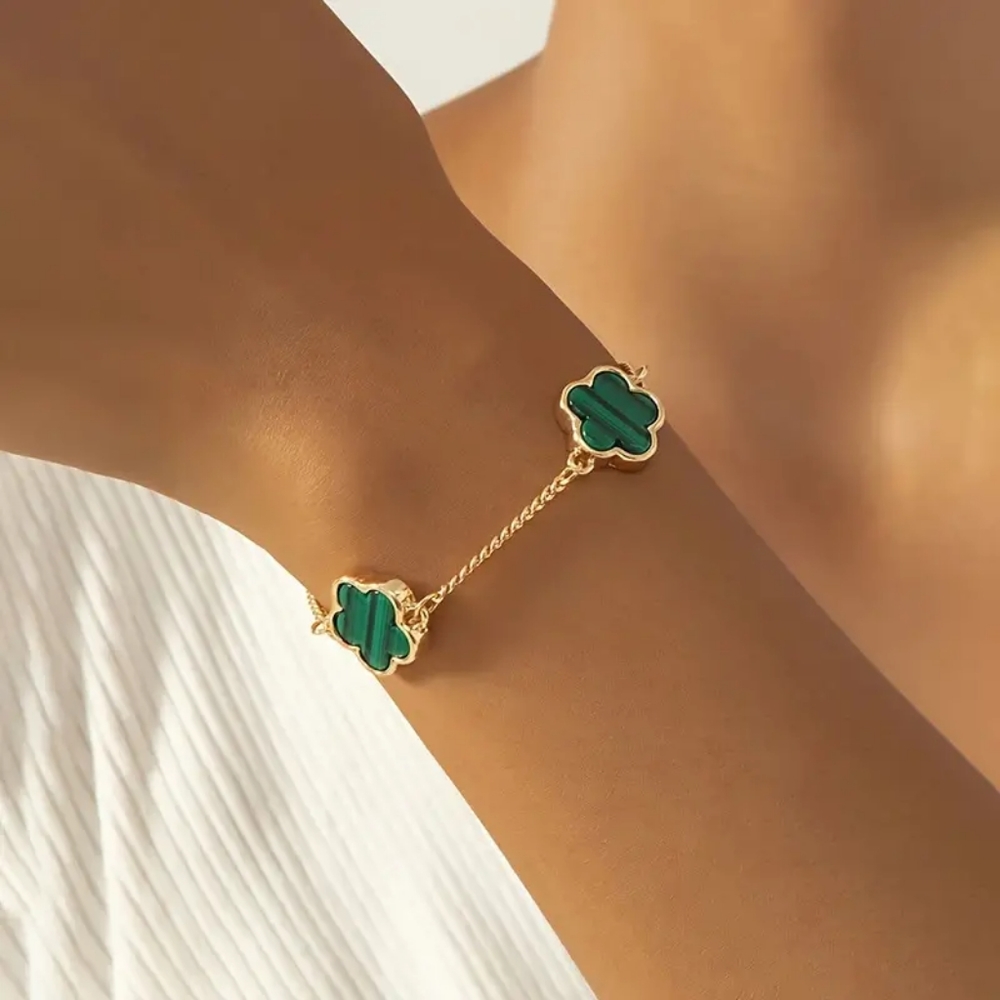 Five Leaf Adjustable Bracelet